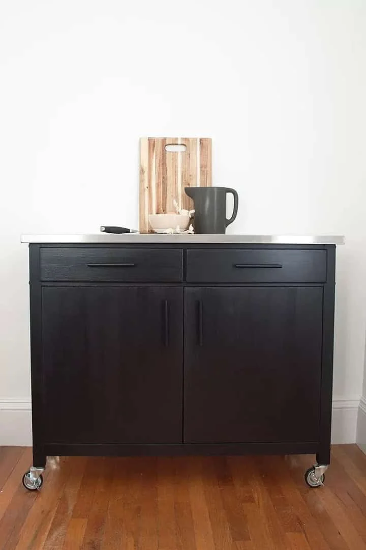 8. Carro para almacenamiento en la cocina con DIY