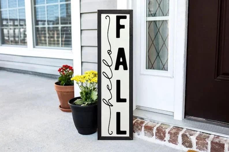 5. Tablilla de bienvenida otoñal