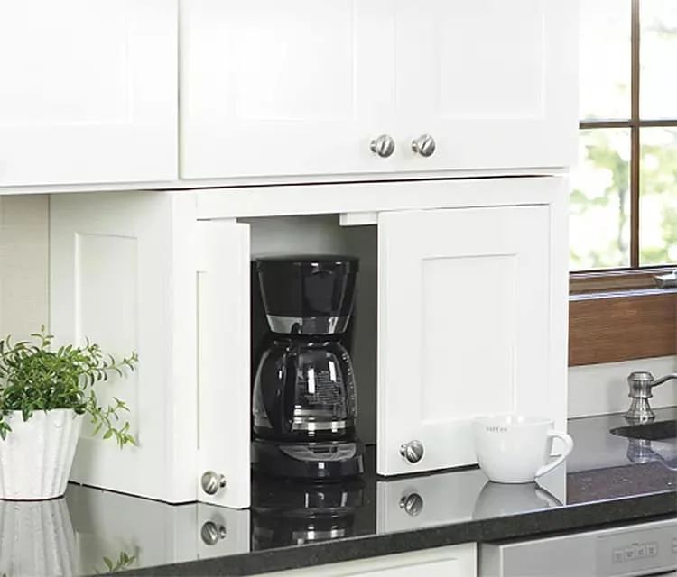 13. Garaje para electrodomésticos de cocina con DIY