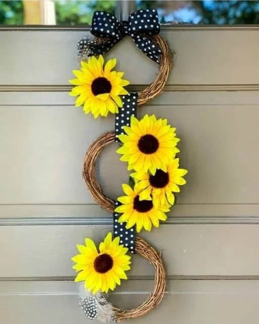 6. Guirnalda de colgante con girasol