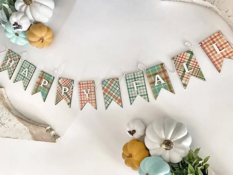 11. Banner de felicidad otoñal