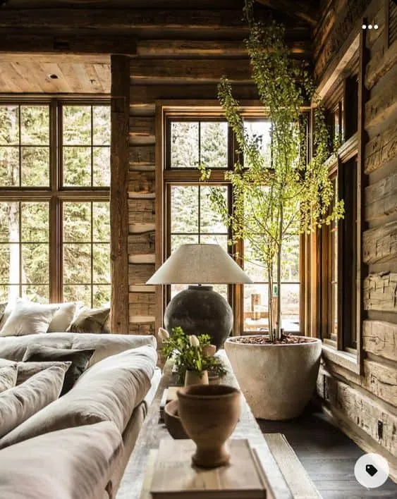 自然灵感与打造惊艳的自然风格 cabin 家居室内设计