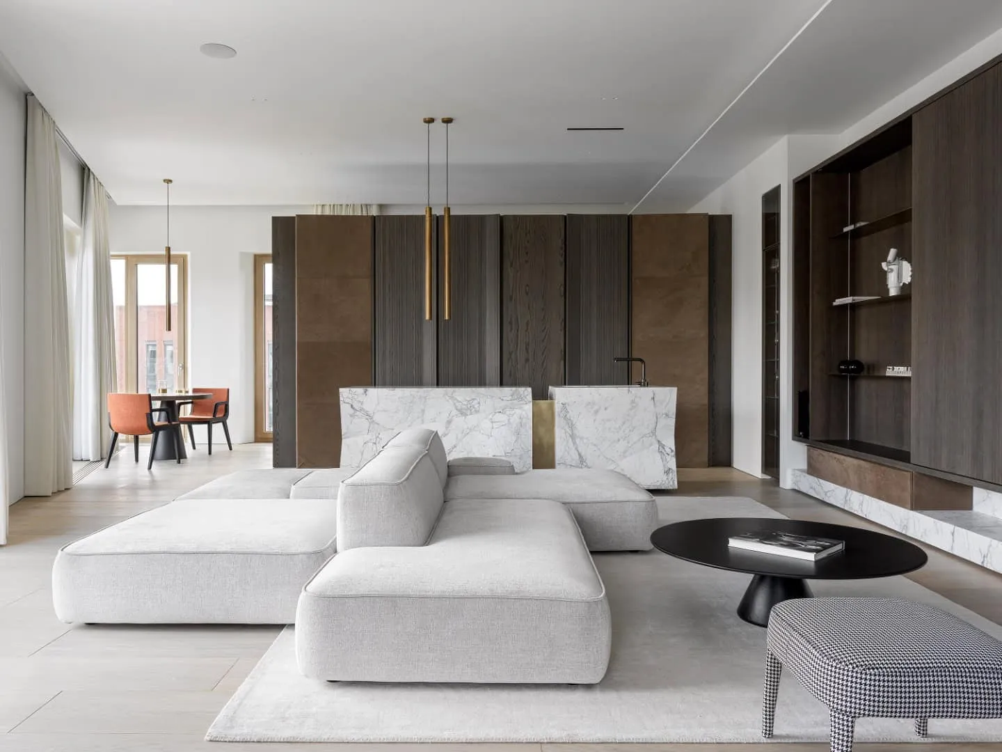Garden District Apartments by Architects Babayants - Minimalist Luxury Apartment in Moscow
