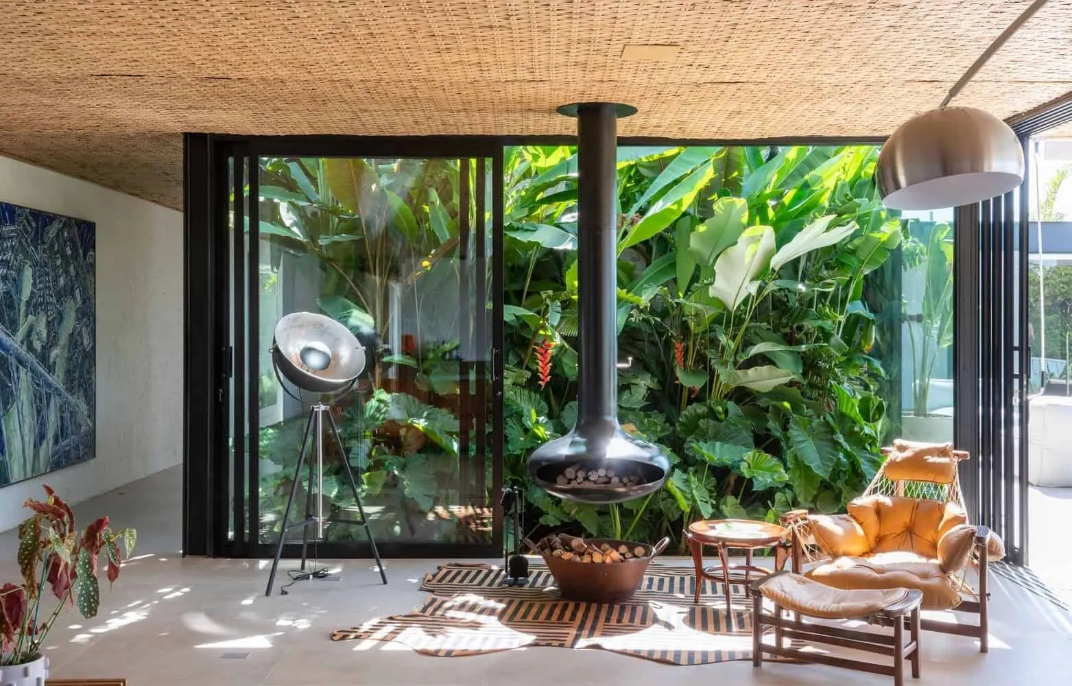 Sala 03 Arquitetura设计的贾安达亚斯住宅：圣保罗乡村现代避风港