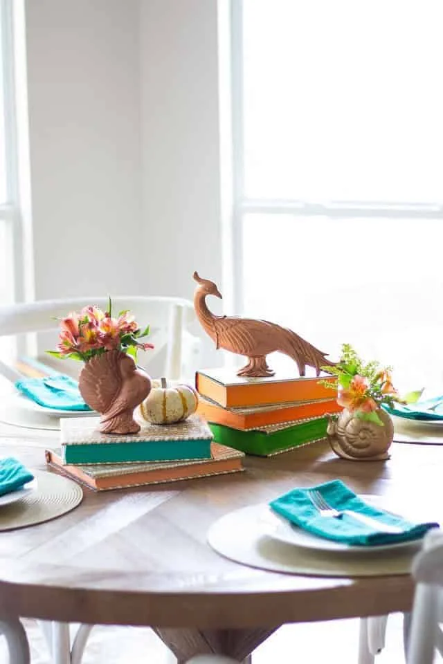 12. Centro con figuras otoñales