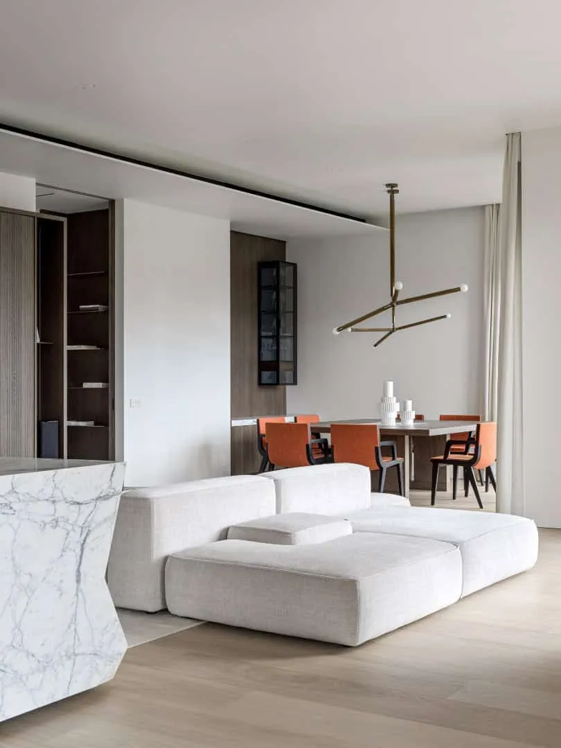 Garden District Apartments by Architects Babayants - Minimalist Luxury Apartment in Moscow