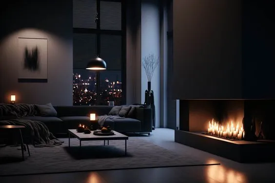 Modern Trend for Cozy Fireplace in Living Room 2024