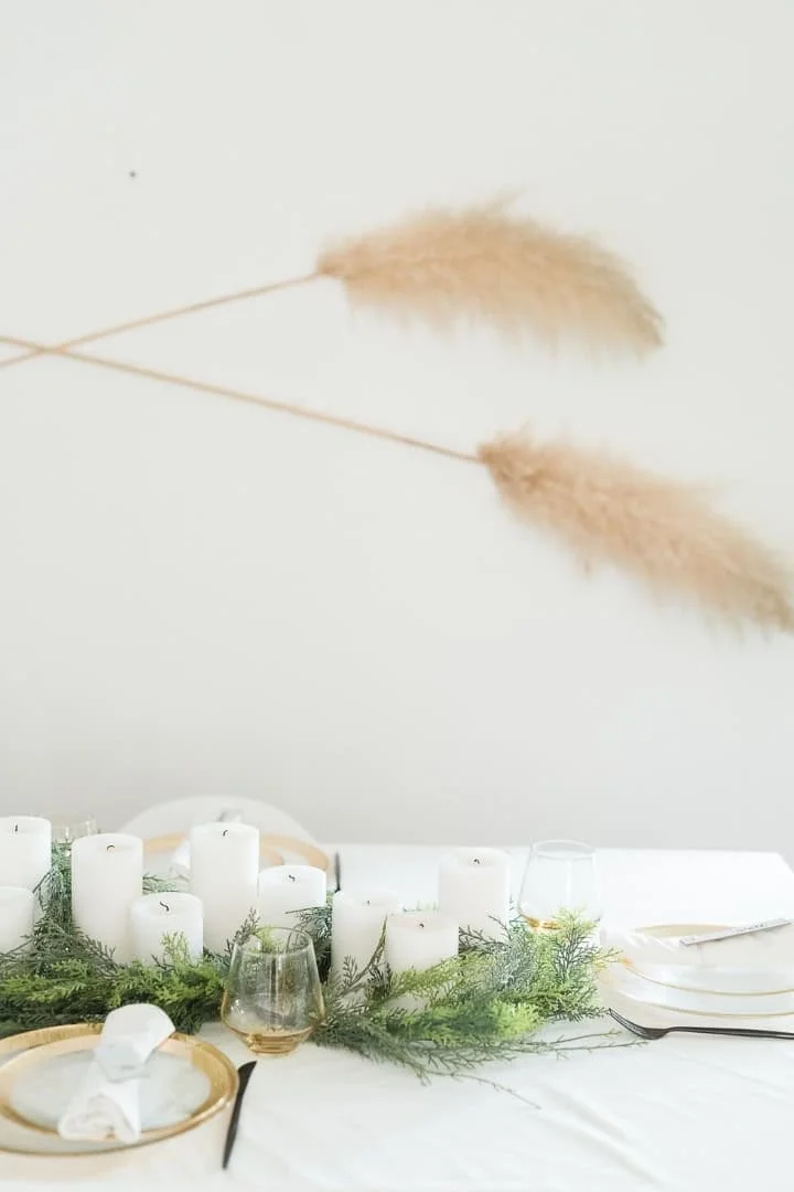 15. Candles and Greenery