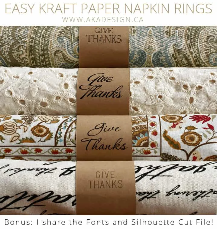 2. Centradores de toallas hechos con papel kraft