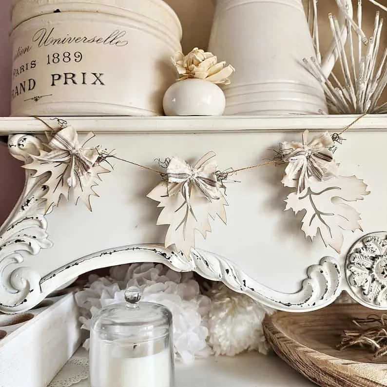 15. Leaf-Inspired Farmhouse Light