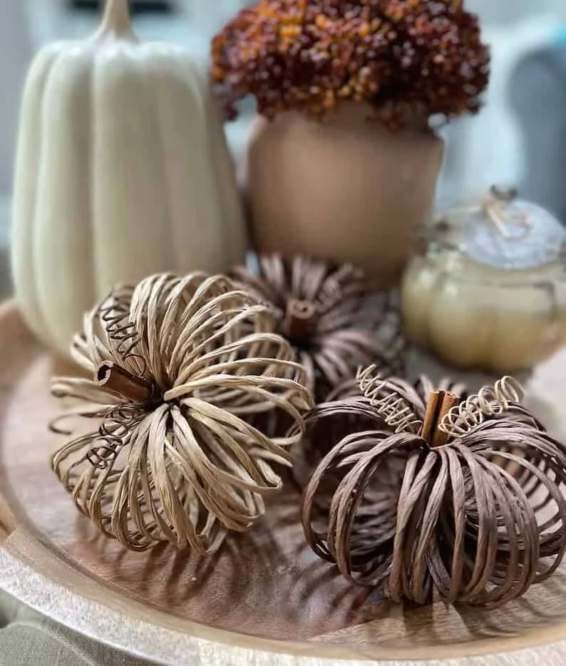 13. Rustic Pumpkin for Autumn Centerpiece