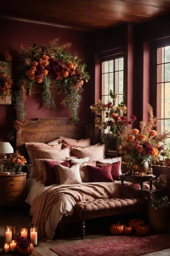 红梦。墙面装饰营造氛围