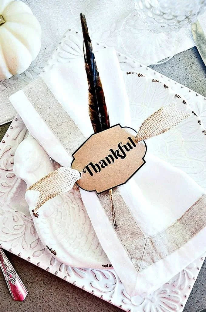 8. Centradores de toallas en minutos para el Día de Acción de Gracias