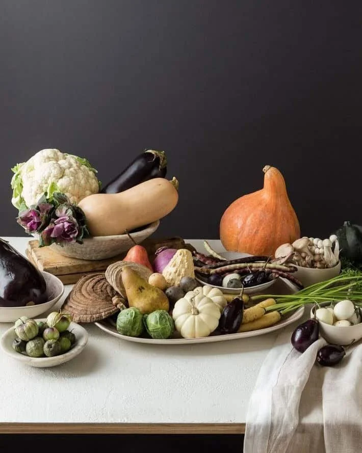 5. Centro de mesa con cosecha de otoño