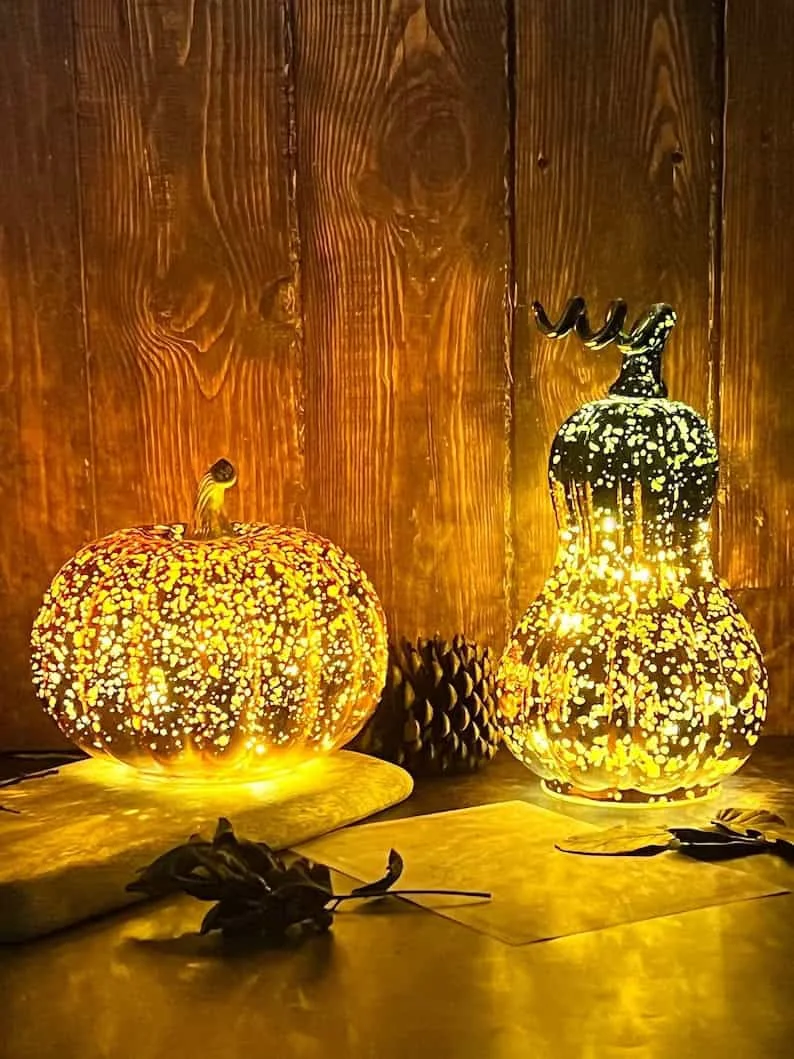 15. Ручна робота гарбуз зі скла на День подяки