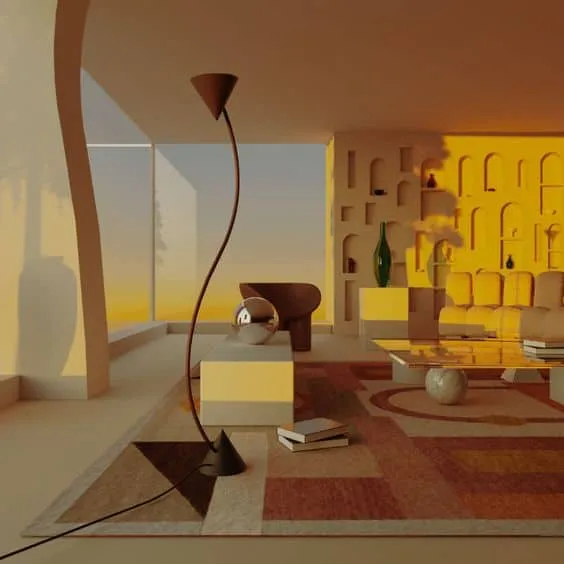 将明日风格融入现代住宅：运用复古未来主义打造室内设计