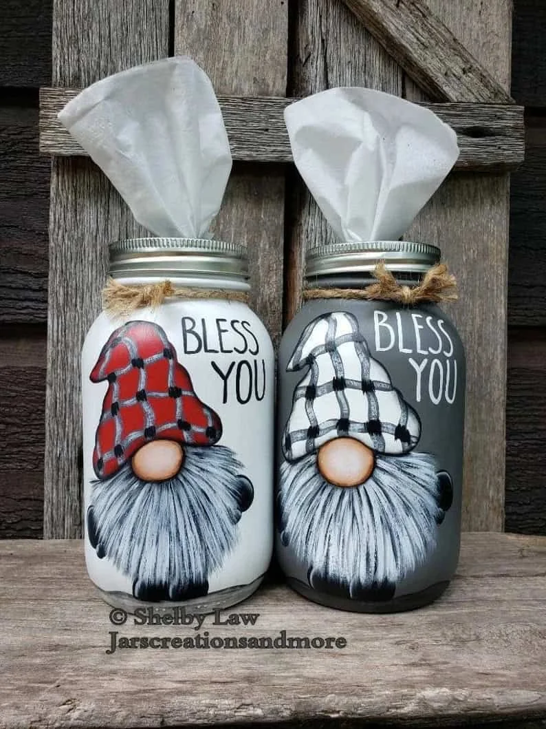 3. Soportes de tarros de vidrio