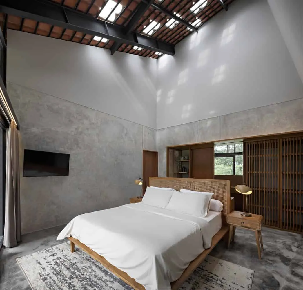 Swarga House in Cilimous from PSA Studio: Floating Villa Among Rice Fields