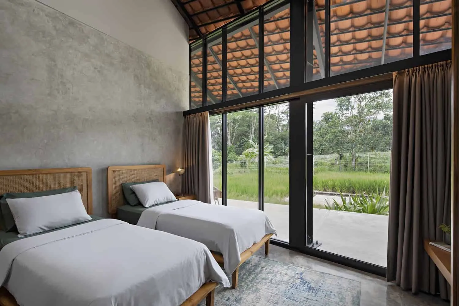 Swarga House in Cilimous from PSA Studio: Floating Villa Among Rice Fields