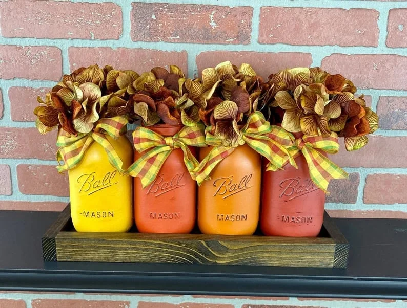 13. Composición central de mesa navideña