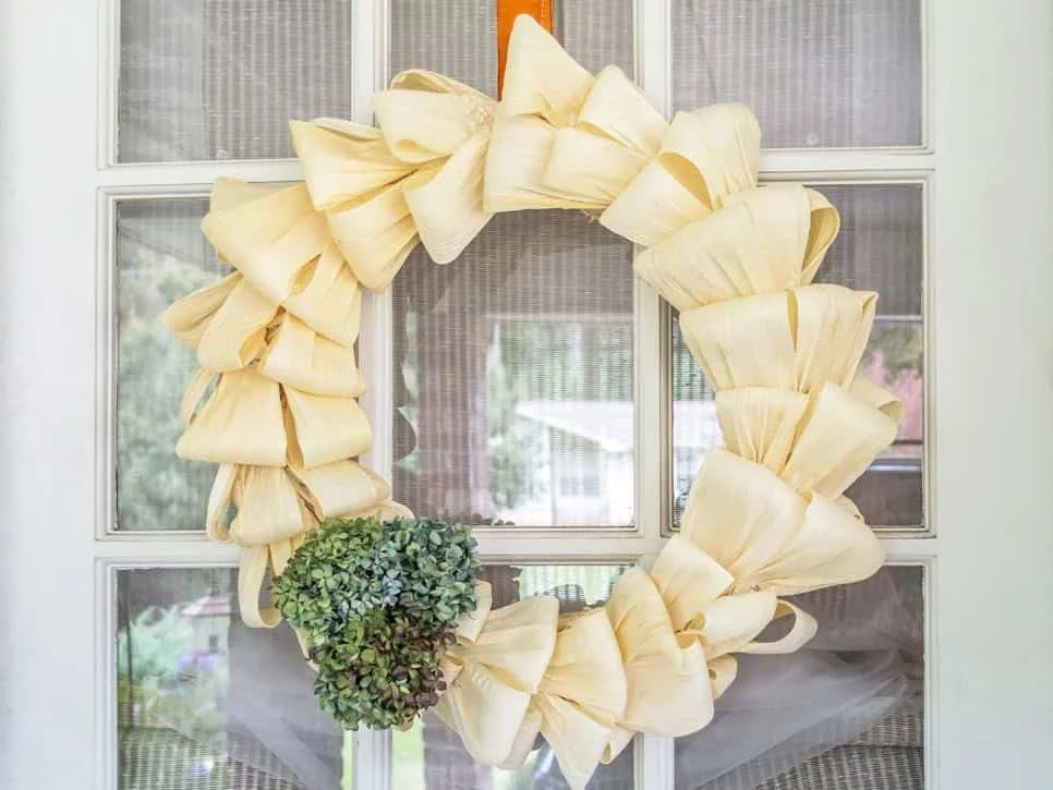 7. Corona de cáscara de maíz