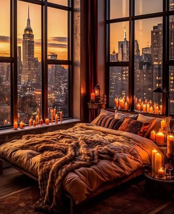 时尚浪漫卧室，营造温馨与激情的阴郁氛围