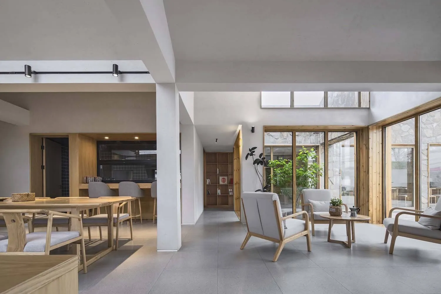 House with Folding Roof in Courtyard by MAT Office in Beijing, China
