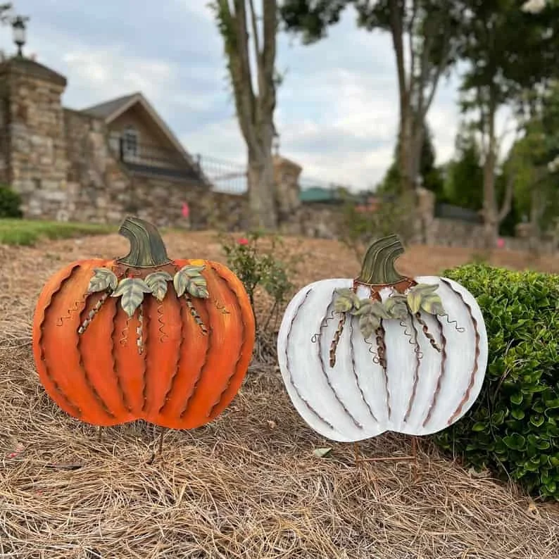 12. Calabaza decorativa para jardín