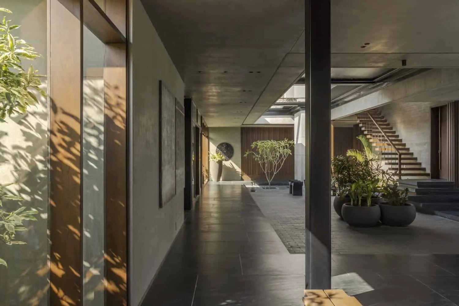 Courtyard House by MODO Designs: Modern Haveli with Open Courtyards in Rancharda