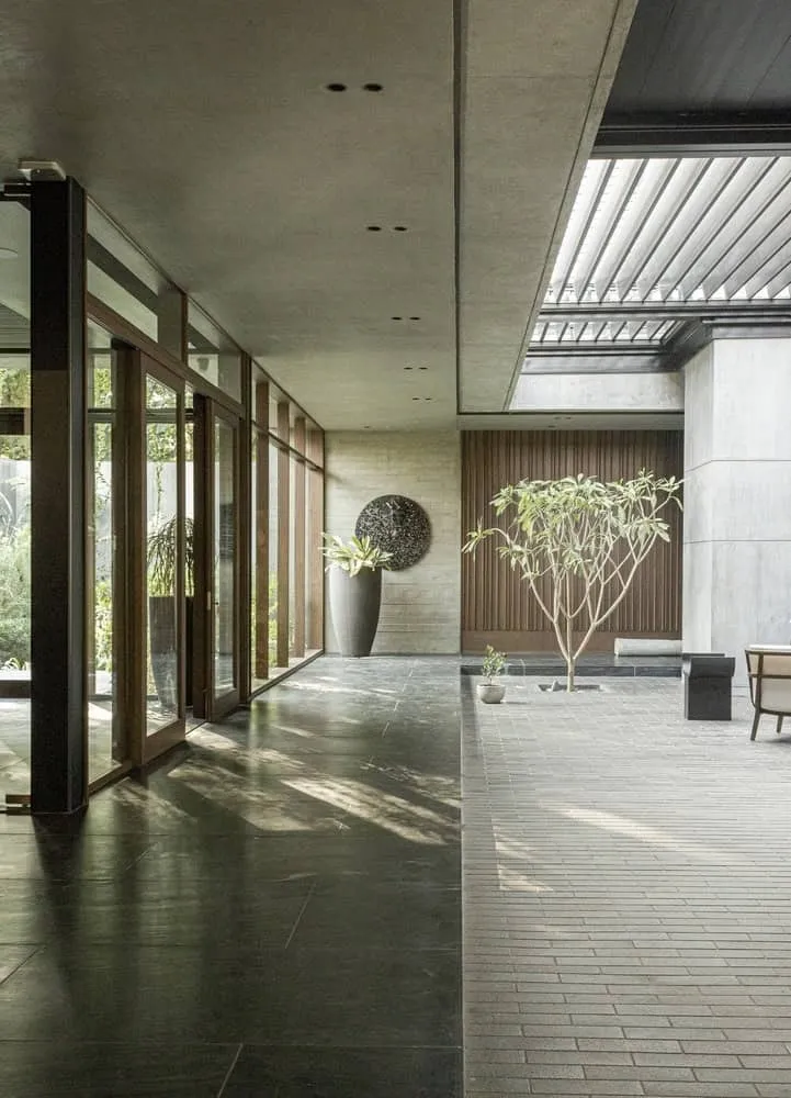 Courtyard House by MODO Designs: Modern Haveli with Open Courtyards in Rancharda