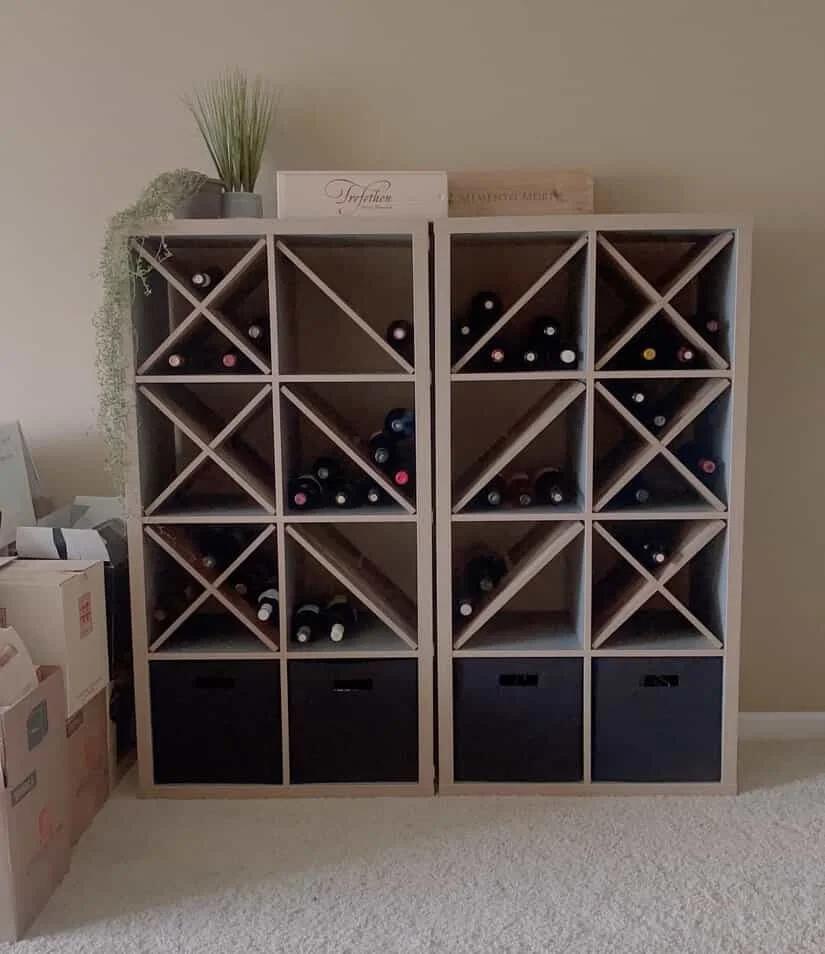 12. Hack de estantería para vinos IKEA