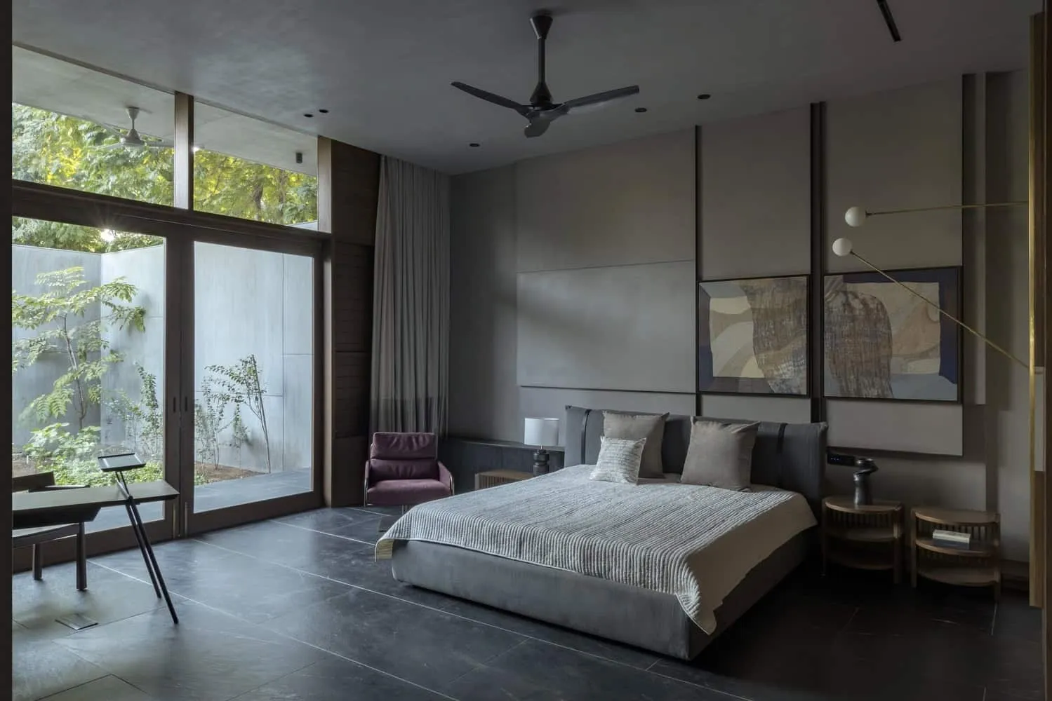 Courtyard House by MODO Designs: Modern Haveli with Open Courtyards in Rancharda