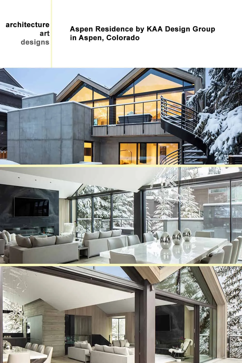 KAA设计集团的阿斯彭别墅，科罗拉多州阿斯彭
