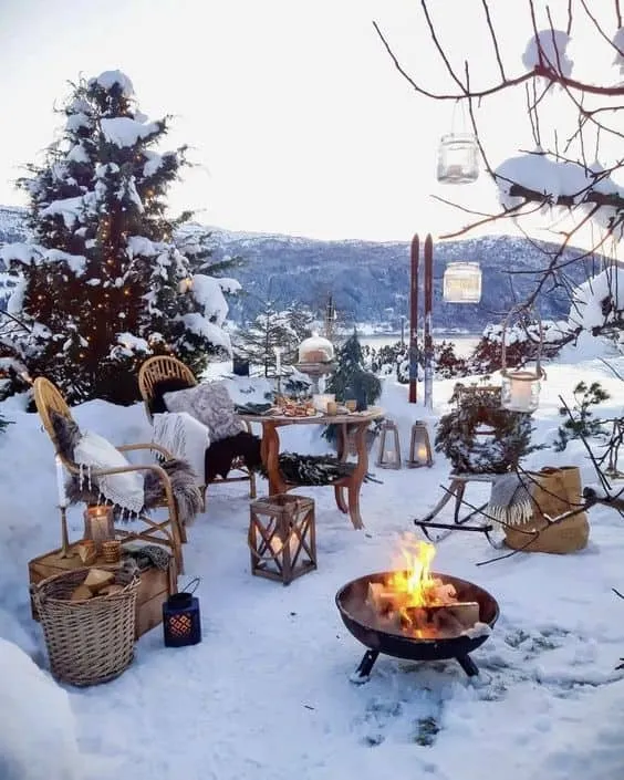 如何让传统露台在冬天变得温馨