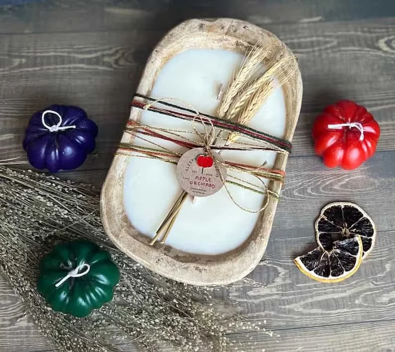 9. Vela en forma de masa otoñal