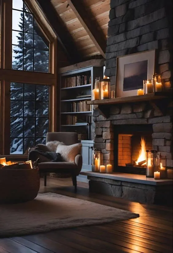 Cozy Up in These Winter Rustic Living Rooms