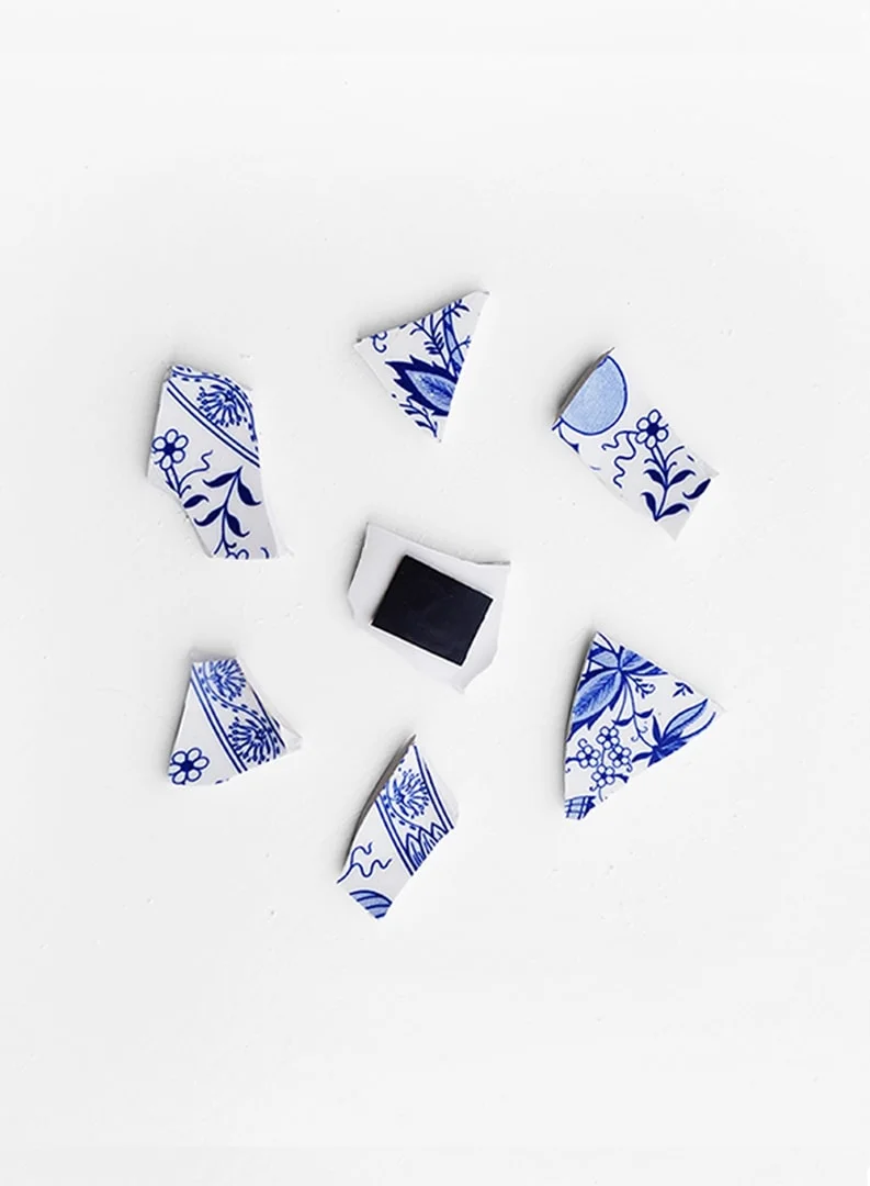 6. Imán de vidrio sencillo para nevera