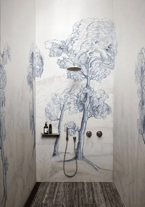 选择最适合浴室的防水墙纸