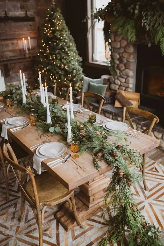 Idées de décoration de Noël rustique pour un intérieur chaleureux