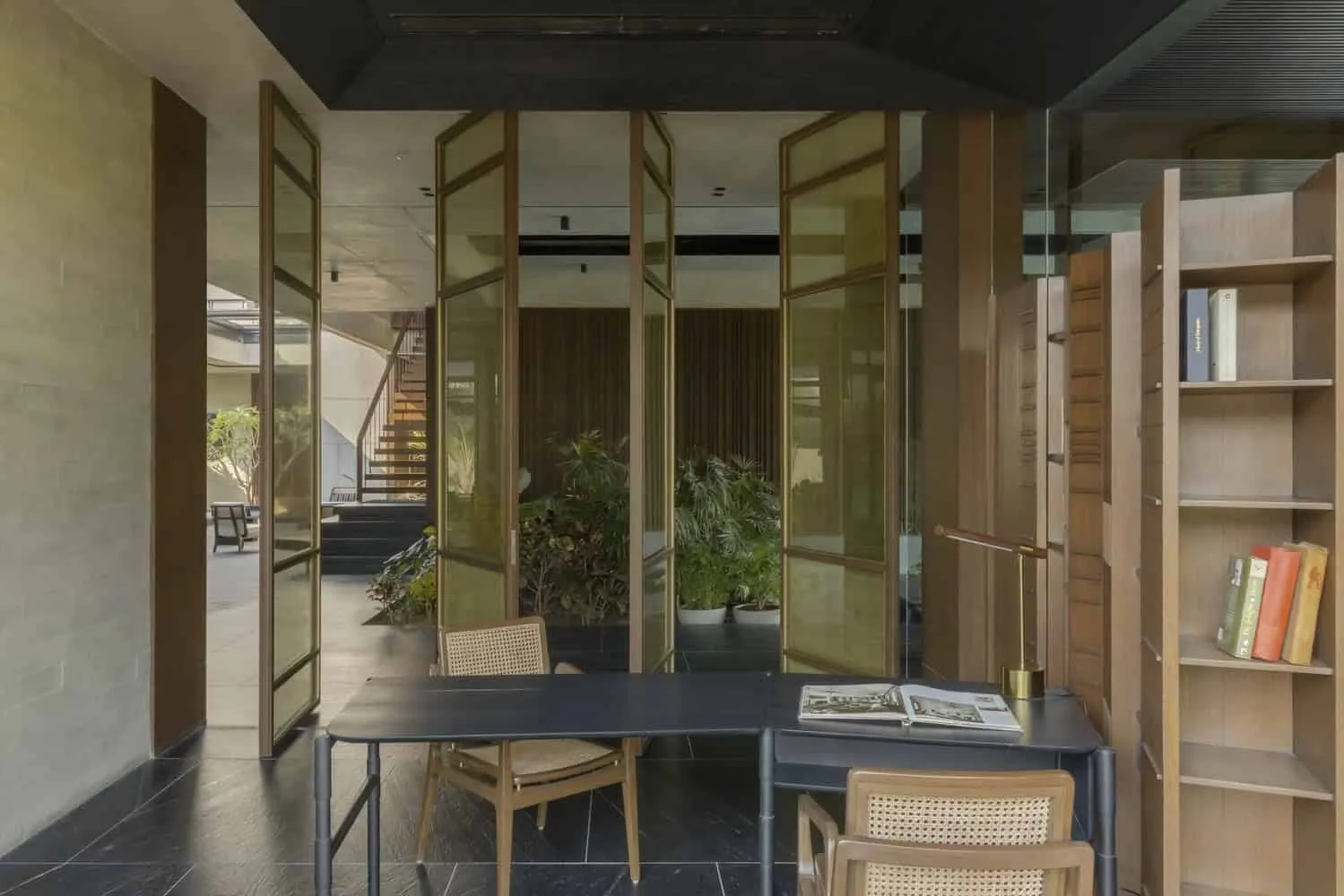 Courtyard House by MODO Designs: Modern Haveli with Open Courtyards in Rancharda