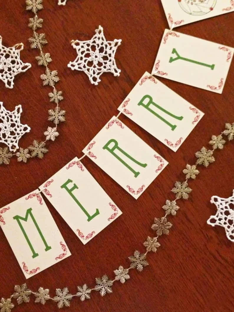 10. Guirnalda Feliz Navidad