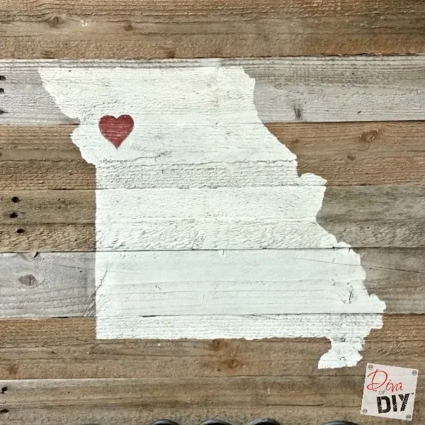 11. DIY Reclaimed Wood State Sign