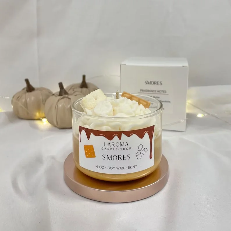 14. Vela postre con marshmallow