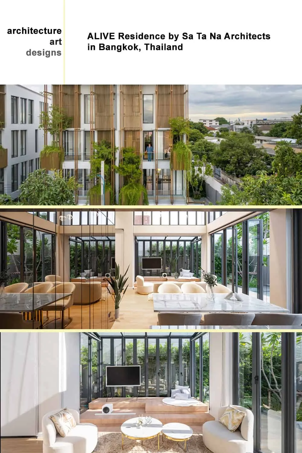 ALIVE Residence 由 Sa Ta Na Architects 设计,曼谷,泰国