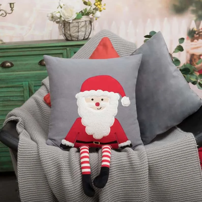 3. Almohada con imagen 3D de Santa Claus