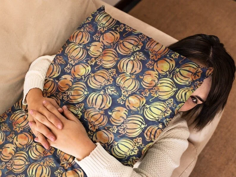 3. Batik de calabaza otoñal