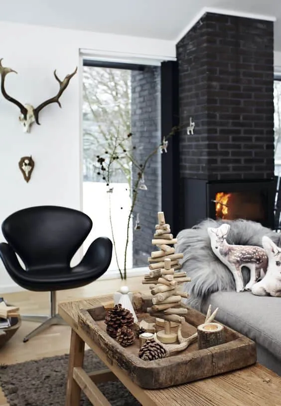 Redefine Christmas Comfort with Nordic Living Room Décor