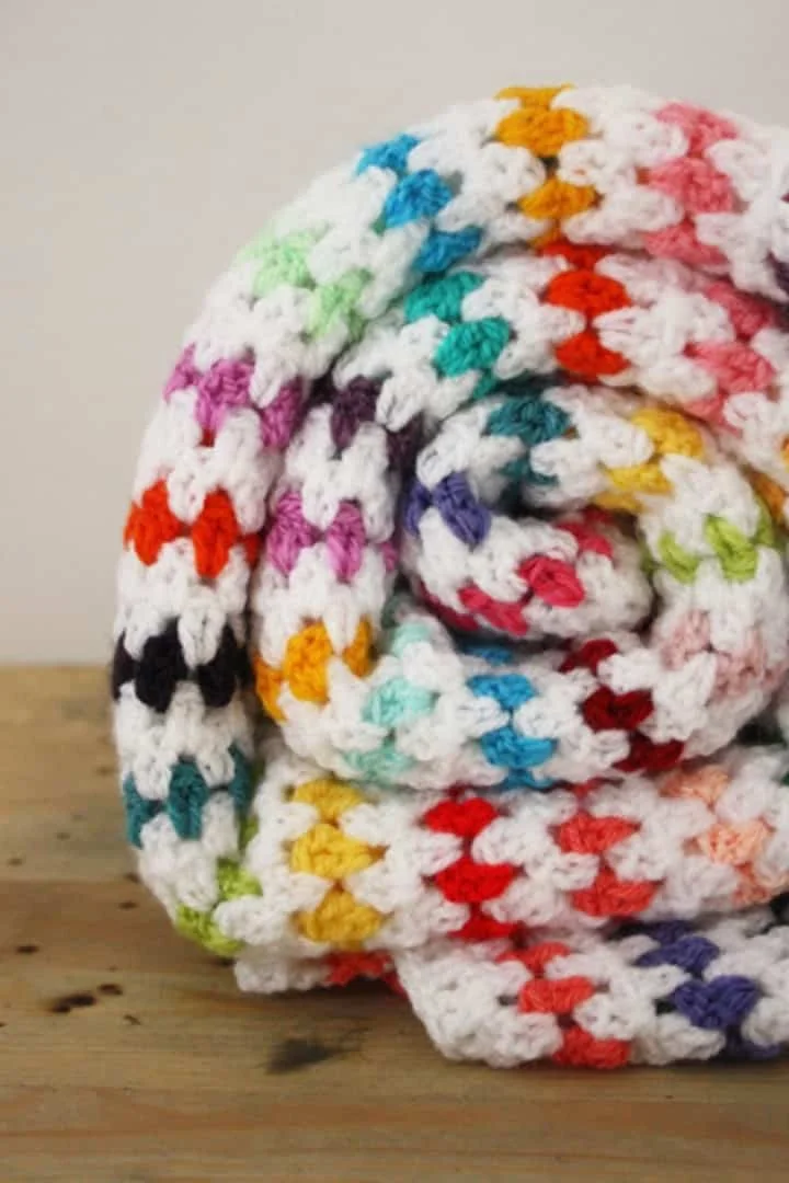 8. Patrón para manta de punto grueso con costura diamante