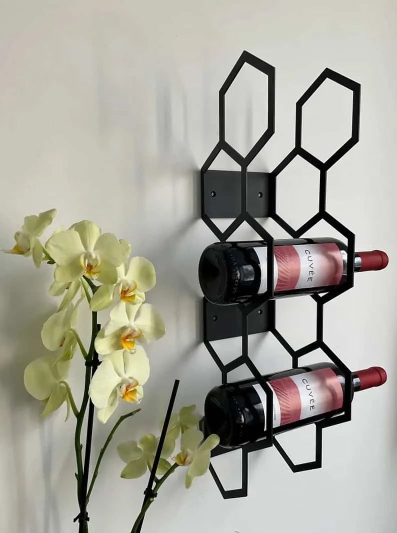 9. Vitrina de vino pared