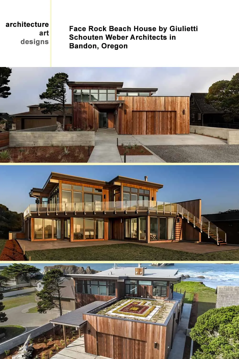 Beach House Face Rock by Giulietti Schouten Weber Architects in Bandon, Oregon Beach House Face Rock by Giulietti Schouten Weber Architects in Bandon, Oregon